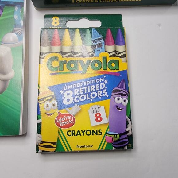 Crayola Limited Edition Crayons Markers Colored Pencils Coloring Book Bundle - Picture 5 of 10